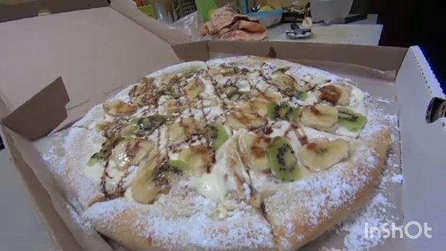Нежная пицца бананы с киви. смотреть онлайн