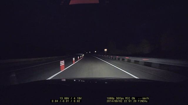 Кировск - Апатиты, инновация - пластиковые конусы ночью (03.09.14) смотреть онлайн