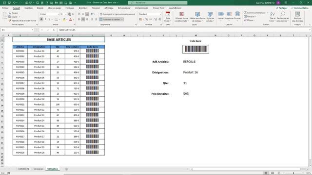 Excel - Comment afficher un Code Barre dans Excel ? смотреть онлайн