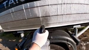 Очистка алюминиевой лодки от грязи и окислов