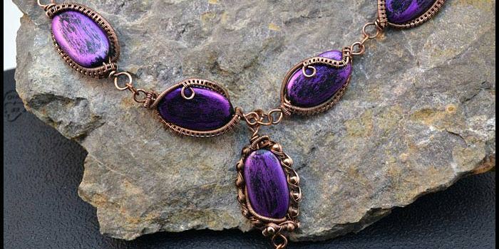 Оплетаем бусину медной проволокой. Ожерелье своими руками - мастер класс смотреть онлайн