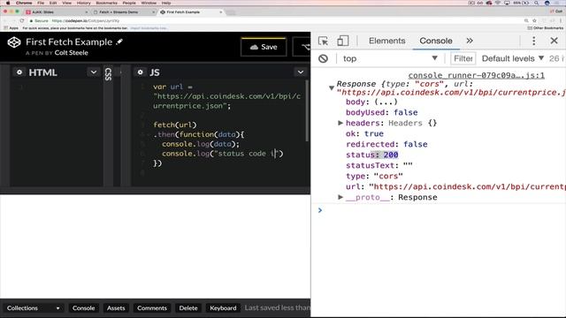 Fetch Introduction- java script смотреть онлайн