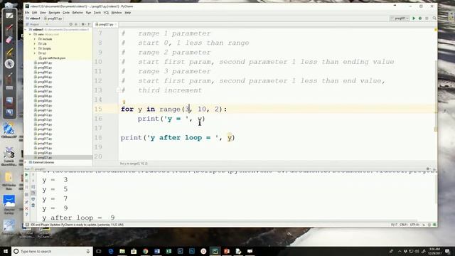 028 - For loop with range 3 param смотреть онлайн