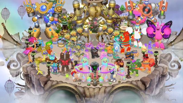 Air island full song with Dipsters + Coloss-eye (My Singing Monsters) смотреть онлайн