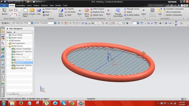 NX Modeling Concept Design Tutorial Model in NX-9.0 смотреть онлайн