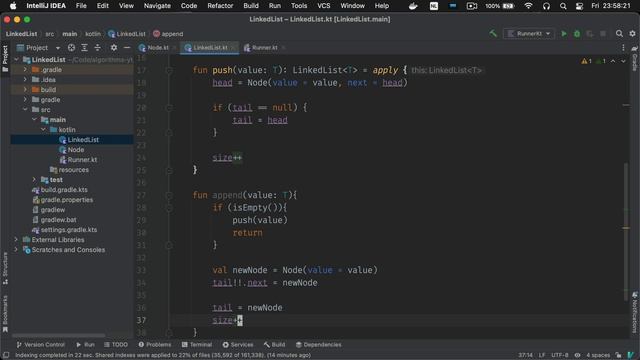 Data Structures in Kotlin - Linked List Adding Values смотреть онлайн
