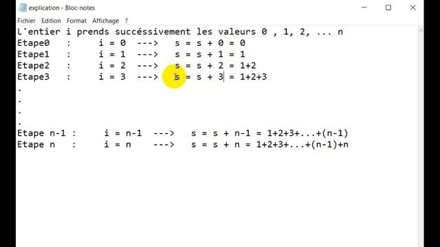 Somme 1 + 2 + 3 + . . . + n En Python смотреть онлайн