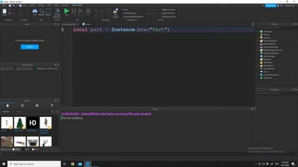 Roblox Lua Scripting - 4 - Roblox Instances pt.1