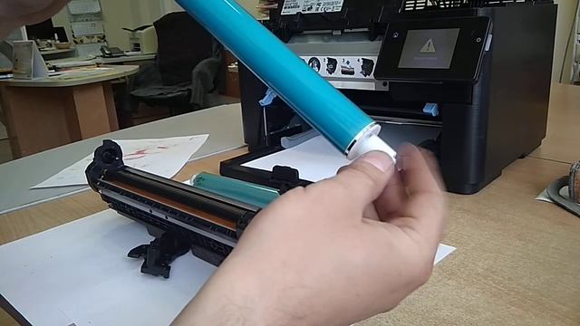 Принтере HP LaserJet Pro MFP M177fw - тусклая печать смотреть онлайн