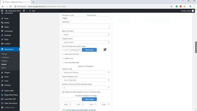 Custom Icons in Mega Main Menu plugin for WordPress смотреть онлайн