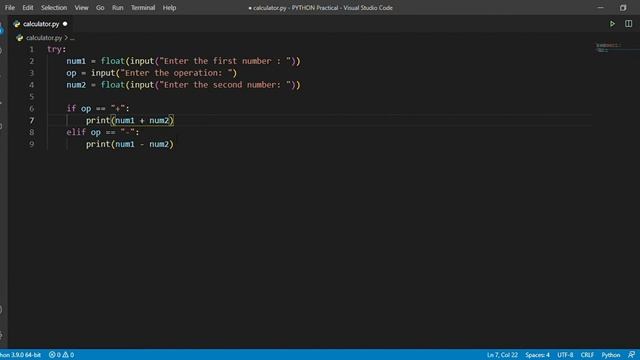How to make a simple calculator using python | project 1 смотреть онлайн