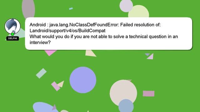 Android : java.lang.NoClassDefFoundError: Failed resolution of: Landroid/support/v4/os/BuildCompat смотреть онлайн
