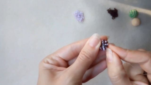 Beaded Ball With Seed Beads - Peyote Stitch