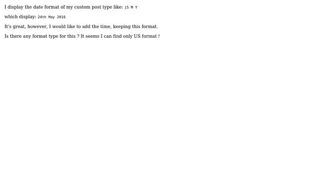 Wordpress: Date and time format for UK in a custom post type смотреть онлайн