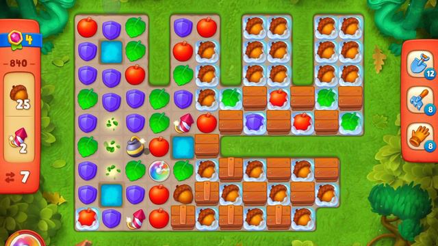 GardenScapes Level 840 no boosters (16 moves) смотреть онлайн
