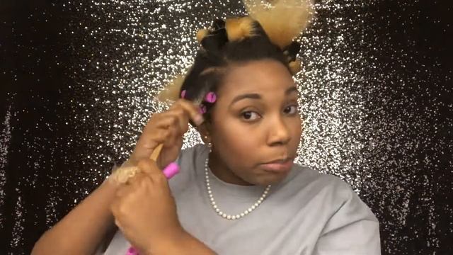 |Perm Rod Set| Heatless Curls Tutorial On Stretched & Dry 4C Hair смотреть онлайн