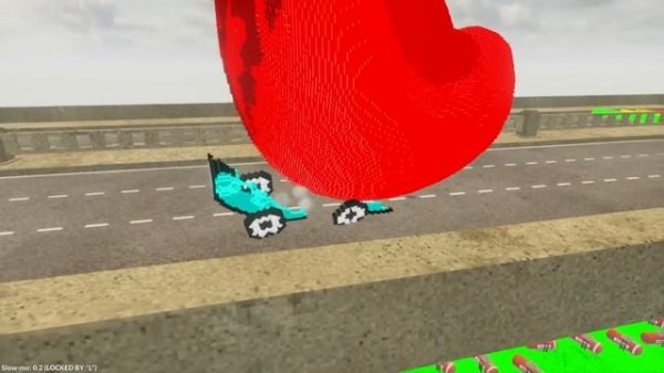 Food Alphabet Lore Car vs Alphabet Lore Car vs Obstacle Course in Teardown