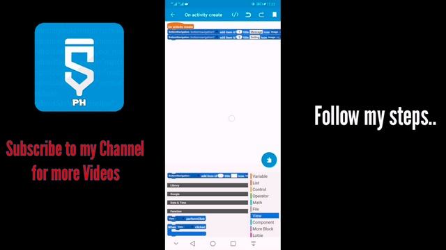 Create Bottom Navigation View on Sketchware Pro смотреть онлайн