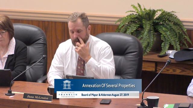 City of Franklin, BOMA Meeting 8-27-2019 смотреть онлайн