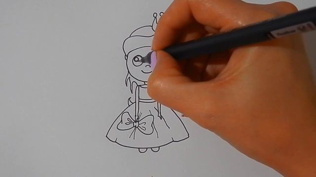 Как ПРОСТО нарисовать МИЛУЮ ПРИНЦЕССУ, простые рисунки/568/How EASY is it to draw a CUTE PRINCESS смотреть онлайн
