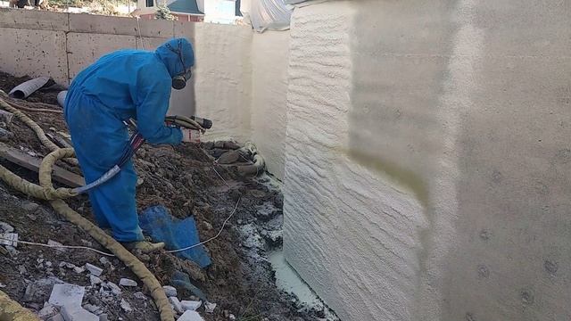 Какой слой утеплителя ППУ нужен для утепления стен фундамента дома? Компания Poligid. смотреть онлайн