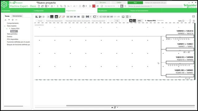 Comunicación de HMI Kinco con Schneider M221 (Modbus TCP) смотреть онлайн