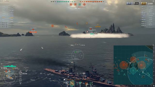 Обзор крейсера Киров. Уже не тот. [World of Warships] смотреть онлайн