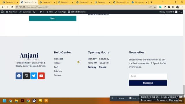 Services page and pricing WordPress design смотреть онлайн