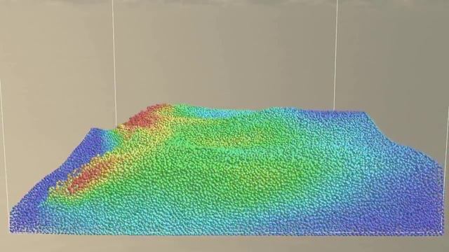 GPU-based Smoothed Particle Hydrodynamics using CUDA, Test scene 1 смотреть онлайн