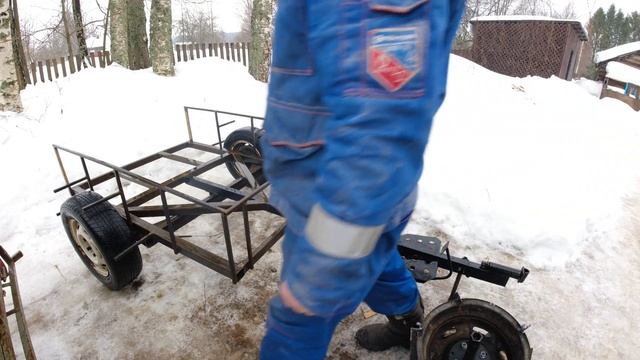 Прицеп к мотоблоку своими руками смотреть онлайн