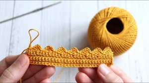 ПРОСТАЯ кайма крючком