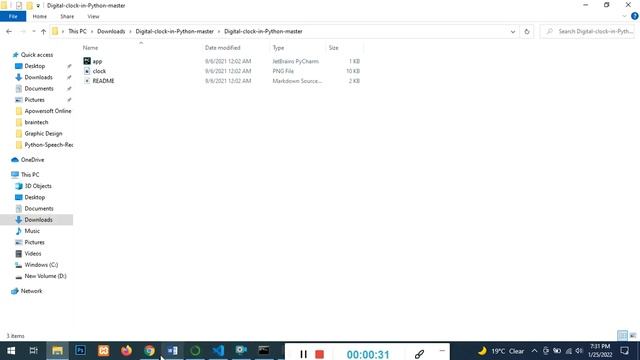 Digital Clock In Python Project Python app.py смотреть онлайн