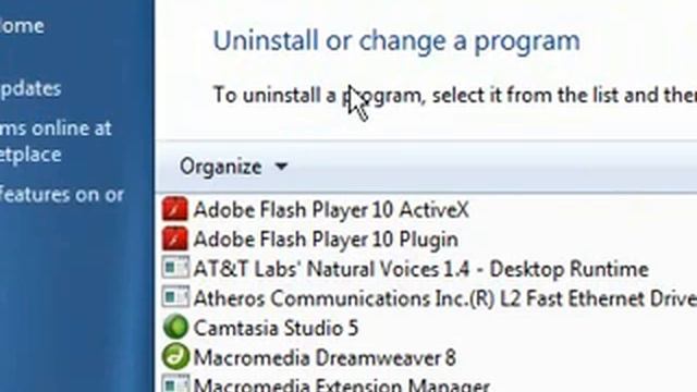 How to uninstall a program in Windows 7 смотреть онлайн