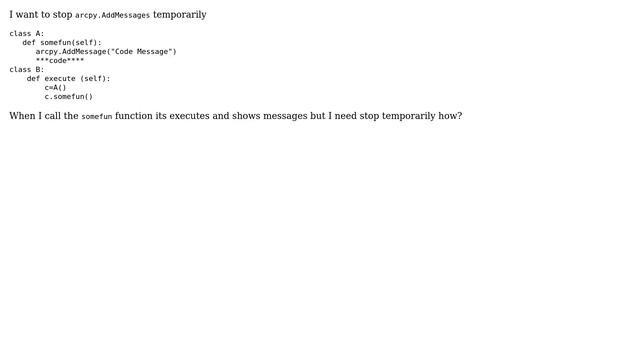 GIS: How to stop add Messages temporarily in ArcGIS Python? смотреть онлайн