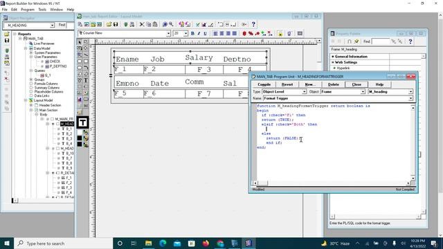 2. Format Triggers in Oracle Reports Urdu / Hindi смотреть онлайн