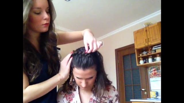 Как заплести косу ободком? прическа с косой. смотреть онлайн