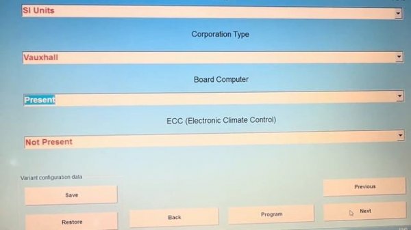 Corsa D Board computer (GID) programming using OPCOM and Vauxcom software