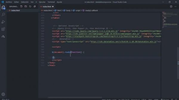 Datatables - Responsive