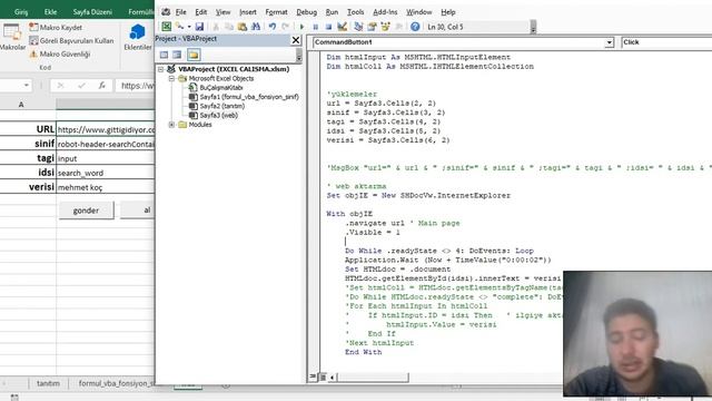 web-2) excel vba ile web sayfasına veri gönderme смотреть онлайн
