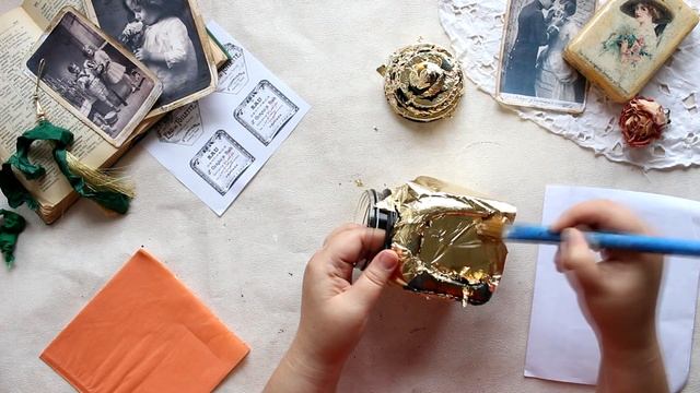 Мастер-класс Flacon de parfum/Хранитель Ароматов. Декор стеклянной банки смотреть онлайн