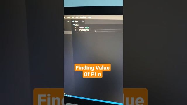 Finding Value Of Pi using Python #short смотреть онлайн