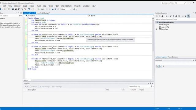 VB.Net'de Picturebox Renk Değiştirme Paleti Nasıl Yapılır? смотреть онлайн