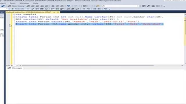 SQL: Default value for a Column смотреть онлайн