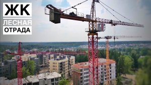 Новый LIEBHERR! Старенькие QTZ! Стройка. ЖК Лесная Отрада