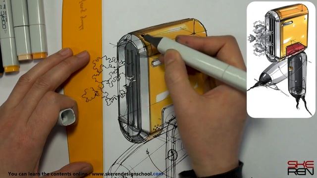 제품 디자인 스케치 과정 Product design sketch tutorial(steam iron) смотреть онлайн