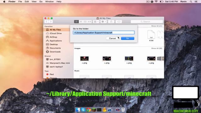 How To Locate Your .minecraft Folder On Mac! смотреть онлайн