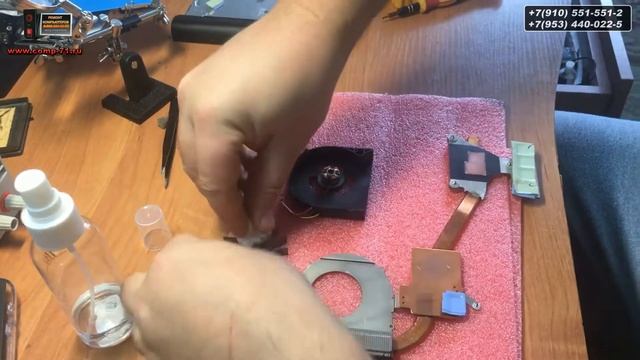 Как очень быстро смазать кулер на ноутбуке смотреть онлайн