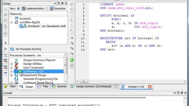 Creating a VHDL File for Xilinx FPGAs (Sec 4-4E ) смотреть онлайн