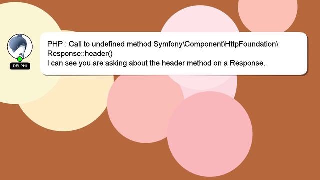 PHP : Call to undefined method Symfony\Component\HttpFoundation\Response::header() смотреть онлайн