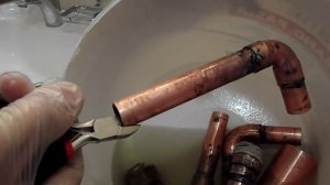 Очистка медных труб от окислов